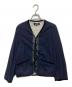 tricot COMME des GARCONS（トリココムデギャルソン）の古着「ベロアパイピングジャケット」｜ネイビー×ブラック