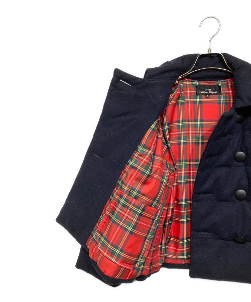 tricot COMME des GARCONS（トリココムデギャルソン）tricot COMME des GARCONS (トリココムデギャルソン) ダブルボタン ダウンジャケット ネイビー サイズ:Sの古着・服飾アイテム