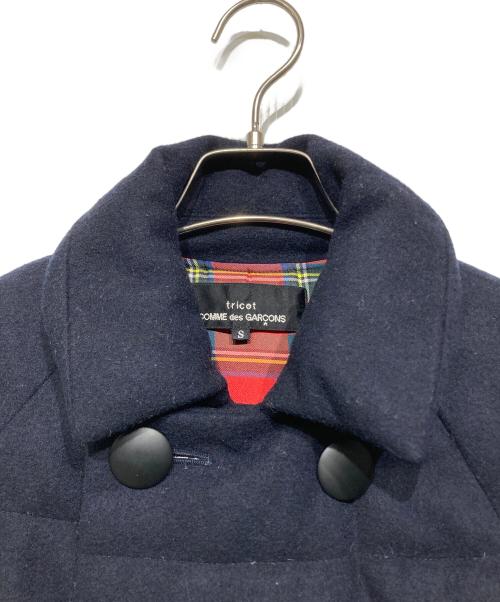 tricot COMME des GARCONS（トリココムデギャルソン）tricot COMME des GARCONS (トリココムデギャルソン) ダブルボタン ダウンジャケット ネイビー サイズ:Sの古着・服飾アイテム