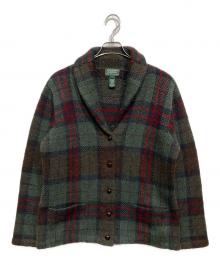 LAUREN RALPH LAUREN（ローレン ラルフ ローレン）の古着「ショールカラーニットジャケット」｜グリーン