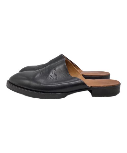 HENDER SCHEME（エンダースキーマ）Hender Scheme (エンダースキーマ) cheak レザーサンダル ブラック サイズ:5の古着・服飾アイテム