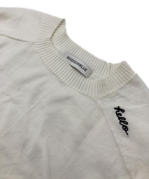 MADISON BLUE（マディソンブルー）MADISON BLUE (マディソンブルー) HELLO CREW NECK PO ホワイト サイズ:00の古着・服飾アイテム