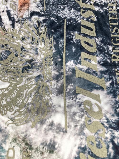 DIESEL（ディーゼル）DIESEL (ディーゼル) プラネットカモ ヘンリーネックカットソー マルチカラー サイズ:XSの古着・服飾アイテム