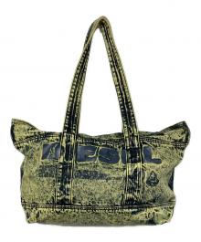 DIESEL（ディーゼル）の古着「オーバーダイブリーチデニムトートバッグ」｜イエロー