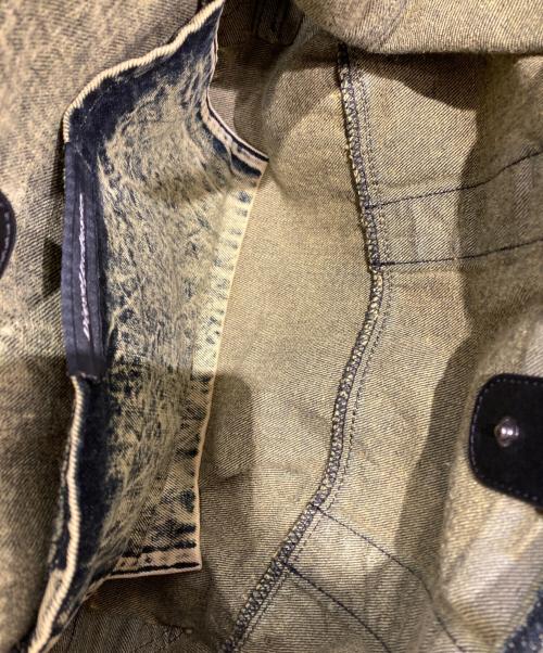 DIESEL（ディーゼル）DIESEL (ディーゼル) オーバーダイブリーチデニムトートバッグ イエローの古着・服飾アイテム