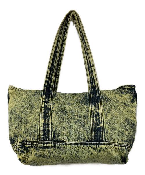 DIESEL（ディーゼル）DIESEL (ディーゼル) オーバーダイブリーチデニムトートバッグ イエローの古着・服飾アイテム