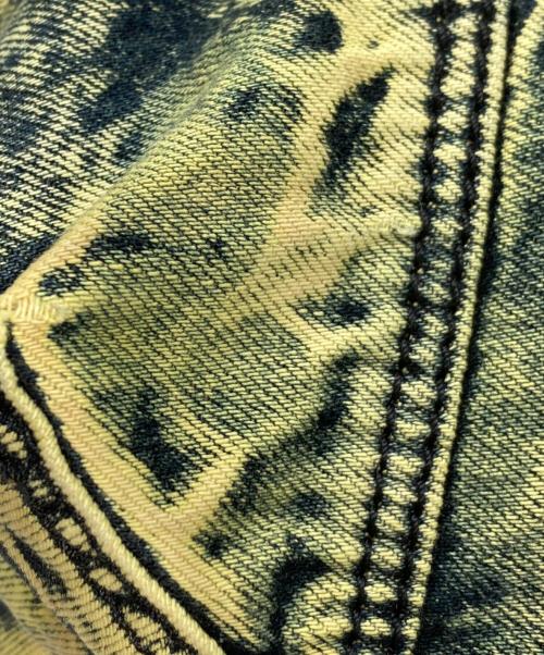 DIESEL（ディーゼル）DIESEL (ディーゼル) オーバーダイブリーチデニムトートバッグ イエローの古着・服飾アイテム