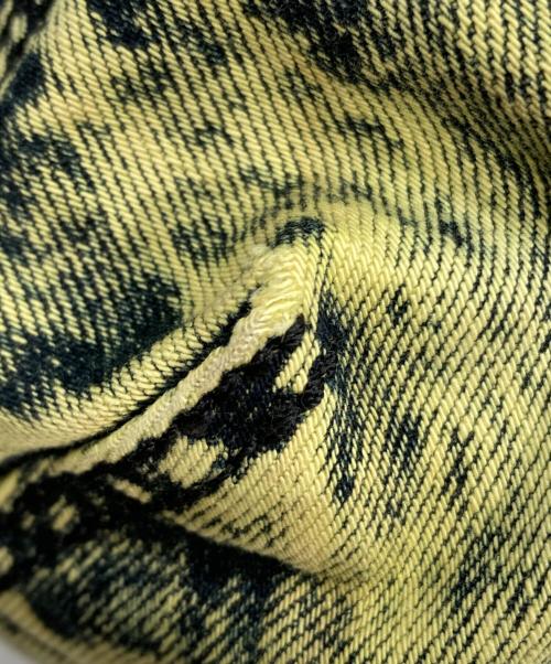 DIESEL（ディーゼル）DIESEL (ディーゼル) オーバーダイブリーチデニムトートバッグ イエローの古着・服飾アイテム