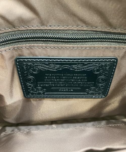 HUNTING WORLD（ハンティングワールド）HUNTING WORLD (ハンティングワールド) デカロゴ ショルダーバッグ ベージュ×ブラックの古着・服飾アイテム