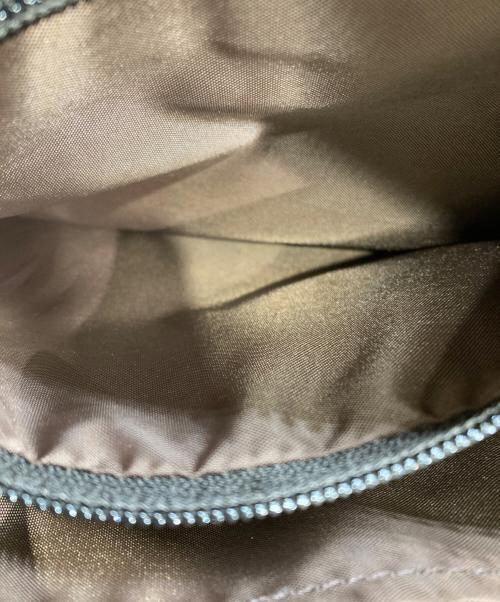 HUNTING WORLD（ハンティングワールド）HUNTING WORLD (ハンティングワールド) デカロゴ ショルダーバッグ ベージュ×ブラックの古着・服飾アイテム