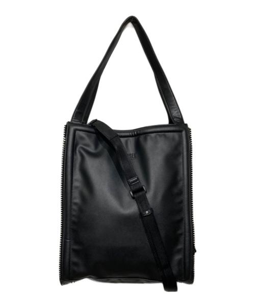 DIESEL（ディーゼル）DIESEL (ディーゼル) ジップディテール2WAYトートバッグ ブラックの古着・服飾アイテム