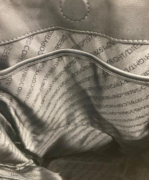 DIESEL（ディーゼル）DIESEL (ディーゼル) ジップディテール2WAYトートバッグ ブラックの古着・服飾アイテム