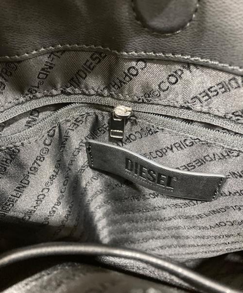 DIESEL（ディーゼル）DIESEL (ディーゼル) ジップディテール2WAYトートバッグ ブラックの古着・服飾アイテム