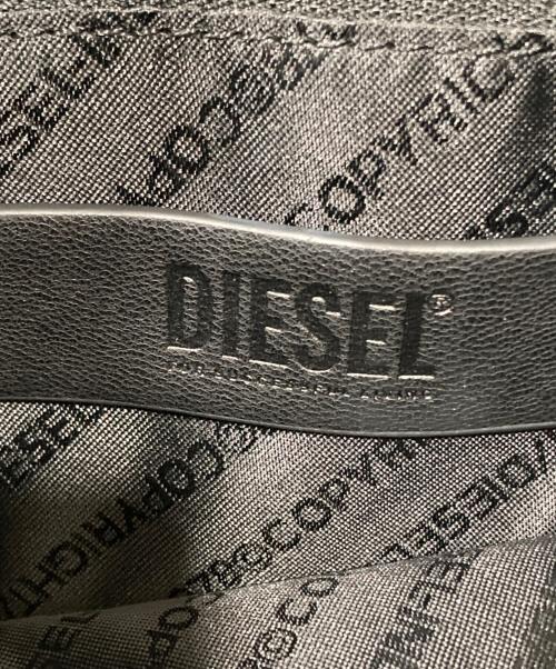 DIESEL（ディーゼル）DIESEL (ディーゼル) ジップディテール2WAYトートバッグ ブラックの古着・服飾アイテム