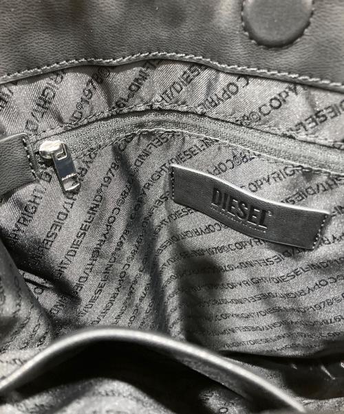 DIESEL（ディーゼル）DIESEL (ディーゼル) ジップディテール2WAYトートバッグ ブラックの古着・服飾アイテム