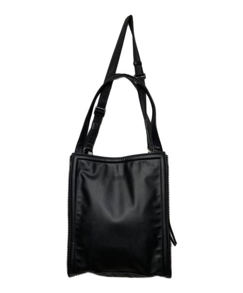 DIESEL（ディーゼル）DIESEL (ディーゼル) ジップディテール2WAYトートバッグ ブラックの古着・服飾アイテム