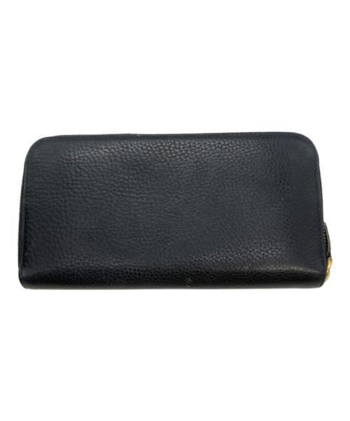 PRADA（プラダ）PRADA (プラダ) ラウンドファスナー財布 ブラックの古着・服飾アイテム