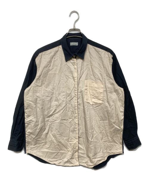 COMME des GARCONS HOMME（コムデギャルソン オム）COMME des GARCONS HOMME (コムデギャルソン オム) 90ｓ リバーシブル長袖シャツ ベージュ×ブラック サイズ:STAMANOの古着・服飾アイテム