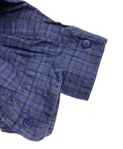 IM ISSEY MIYAKE（アイエムイッセイミヤケ）im ISSEY MIYAKE (アイエムイッセイミヤケ) チェックオープンカラーシャツ ネイビー サイズ:Lの古着・服飾アイテム