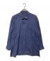 im ISSEY MIYAKE（アイエムイッセイミヤケ）の古着「チェックオープンカラーシャツ」｜ネイビー
