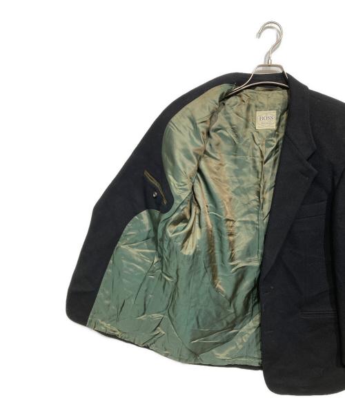BOSS HUGO BOSS（ボス ヒューゴボス）BOSS HUGO BOSS (ボス ヒューゴボス) カシミヤ混テーラードジャケット ブラック サイズ:48の古着・服飾アイテム