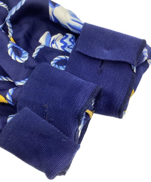 CELINE（セリーヌ）CELINE (セリーヌ) 総柄シルクシャツ ネイビー サイズ:38の古着・服飾アイテム