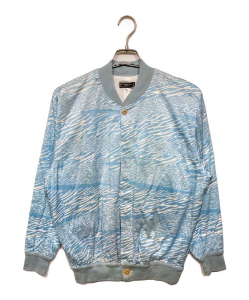 Christian Dior MONSIEUR（クリスチャンディオールムッシュ）Christian Dior MONSIEUR (クリスチャンディオールムッシュ) 総柄コットンジャケット スカイブルー サイズ:Lの古着・服飾アイテム