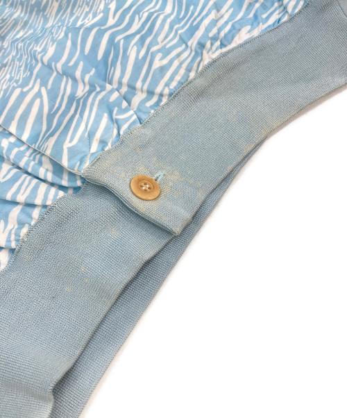 Christian Dior MONSIEUR（クリスチャンディオールムッシュ）Christian Dior MONSIEUR (クリスチャンディオールムッシュ) 総柄コットンジャケット スカイブルー サイズ:Lの古着・服飾アイテム