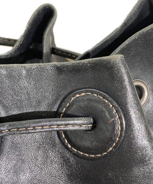 im product ISSEY MIYAKE（アイムプロダクト イッセイミヤケ）im product ISSEY MIYAKE (アイムプロダクト イッセイミヤケ) 巾着ショルダーバッグ ブラックの古着・服飾アイテム