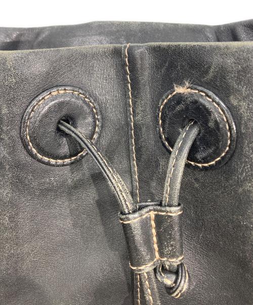 im product ISSEY MIYAKE（アイムプロダクト イッセイミヤケ）im product ISSEY MIYAKE (アイムプロダクト イッセイミヤケ) 巾着ショルダーバッグ ブラックの古着・服飾アイテム