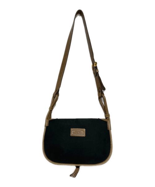 LOEWE（ロエベ）LOEWE (ロエベ) Giralda ショルダーバッグ ブラック×ベージュの古着・服飾アイテム