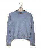 CABANキャバン）の古着「コットンカシミヤ ポケットプルオーバー」｜ブルー
