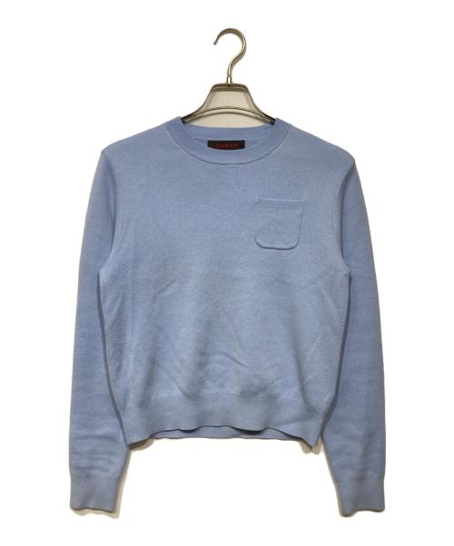 CABAN（キャバン）CABAN (キャバン) コットンカシミヤ ポケットプルオーバー ブルー サイズ:Freeの古着・服飾アイテム