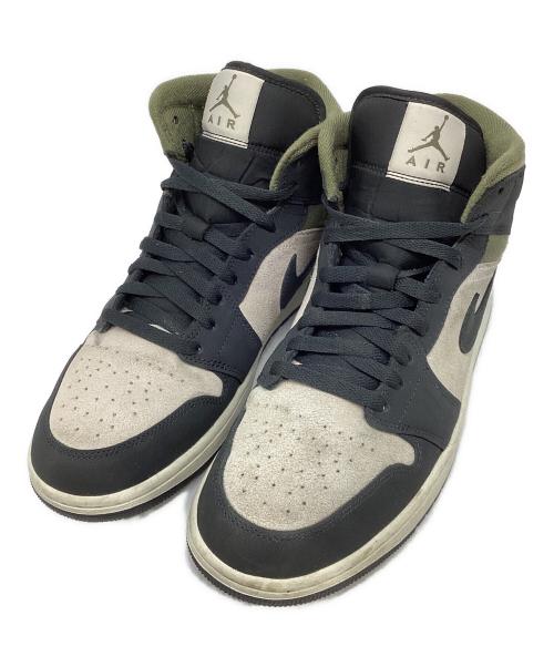 NIKE（ナイキ）NIKE (ナイキ) AIR JORDAN 1 MID SE ブラック×オリーブ サイズ:27.5㎝の古着・服飾アイテム