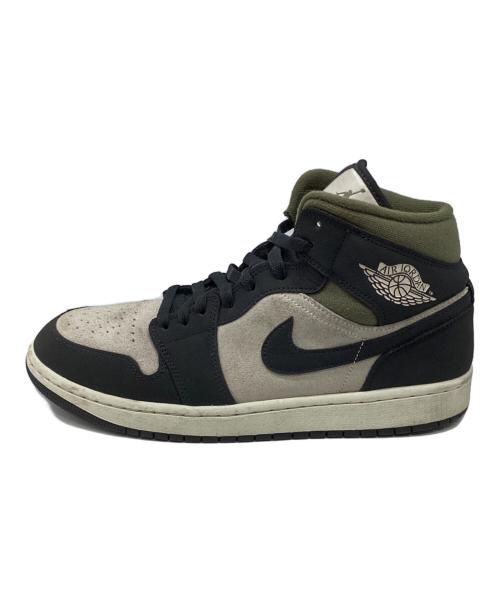 NIKE（ナイキ）NIKE (ナイキ) AIR JORDAN 1 MID SE ブラック×オリーブ サイズ:27.5㎝の古着・服飾アイテム
