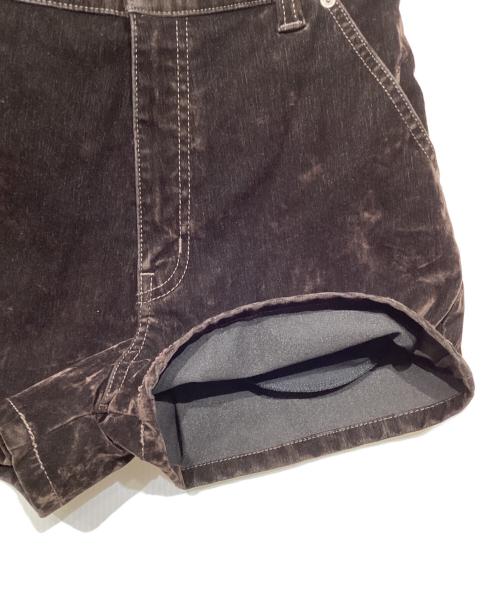 moussy（マウジー）moussy (マウジー) VELVET MICRO ショーツ ブラウン サイズ:2の古着・服飾アイテム