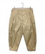 Porter Classicポータークラシック）の古着「GABARDINE BEBOP PANTS」｜ベージュ
