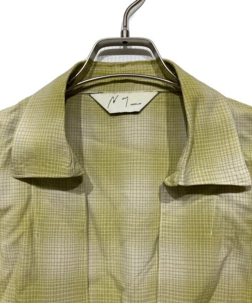 ANCELLM（アンセルム）ANCELLM (アンセルム) ANCELLM OMBRE CHECK PULLOVER SHIRT ライトグリーン サイズ:1の古着・服飾アイテム