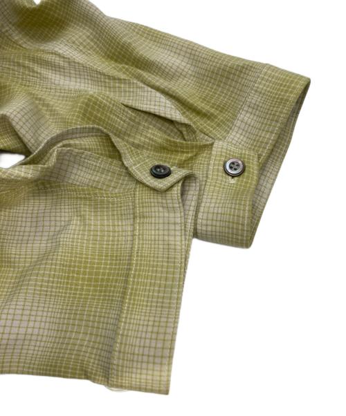 ANCELLM（アンセルム）ANCELLM (アンセルム) ANCELLM OMBRE CHECK PULLOVER SHIRT ライトグリーン サイズ:1の古着・服飾アイテム