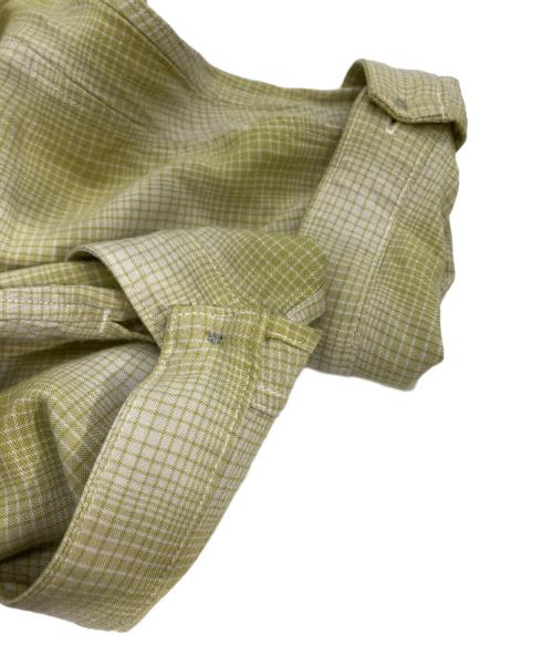 ANCELLM（アンセルム）ANCELLM (アンセルム) ANCELLM OMBRE CHECK PULLOVER SHIRT ライトグリーン サイズ:1の古着・服飾アイテム