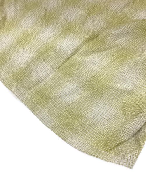 ANCELLM（アンセルム）ANCELLM (アンセルム) ANCELLM OMBRE CHECK PULLOVER SHIRT ライトグリーン サイズ:1の古着・服飾アイテム