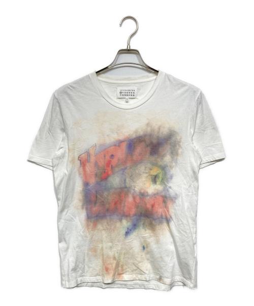 Maison Margiela（メゾンマルジェラ）Maison Margiela (メゾンマルジェラ) スプレープリントTシャツ ホワイト サイズ:46の古着・服飾アイテム