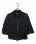 Y's（ワイズ）の古着「ハーフスリーブクロップドブルゾン」｜ブラック