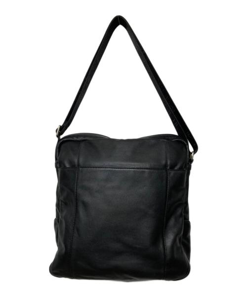 TUMI（トゥミ）TUMI (トゥミ) レザーショルダーバッグ ブラックの古着・服飾アイテム