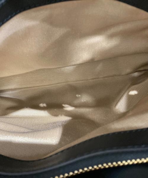 Salvatore Ferragamo（サルヴァトーレ フェラガモ）Salvatore Ferragamo (サルヴァトーレ フェラガモ) レザーキャンバス トートバッグ アイボリー×ブラックの古着・服飾アイテム