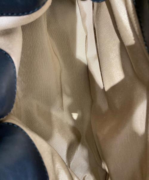 Salvatore Ferragamo（サルヴァトーレ フェラガモ）Salvatore Ferragamo (サルヴァトーレ フェラガモ) レザーキャンバス トートバッグ アイボリー×ブラックの古着・服飾アイテム