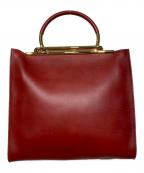 Salvatore Ferragamoサルヴァトーレ フェラガモ）の古着「サークルハンドルトートバッグ」｜レッド