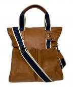 COACHコーチ）の古着「F70558　レザー2WAYショルダーバッグ」｜ベージュ