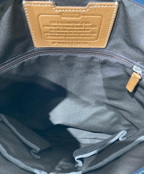 COACH（コーチ）COACH (コーチ) F70558　レザー2WAYショルダーバッグ ベージュの古着・服飾アイテム