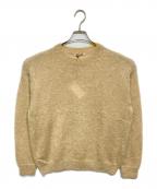 AURALEEオーラリー）の古着「BRUSHED SUPER KID MOHAIR KNIT P/O」｜ベージュ